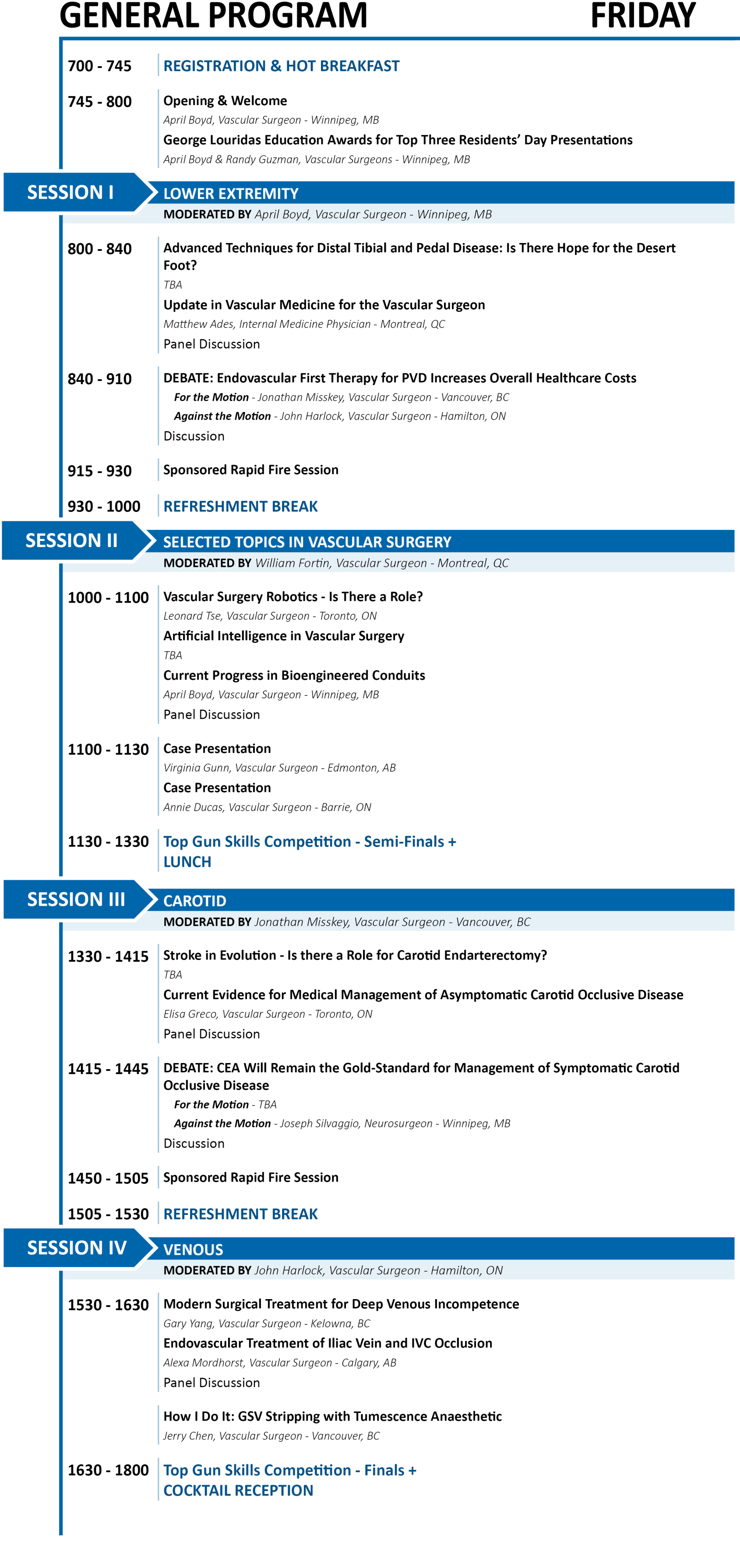 Friday Program Details