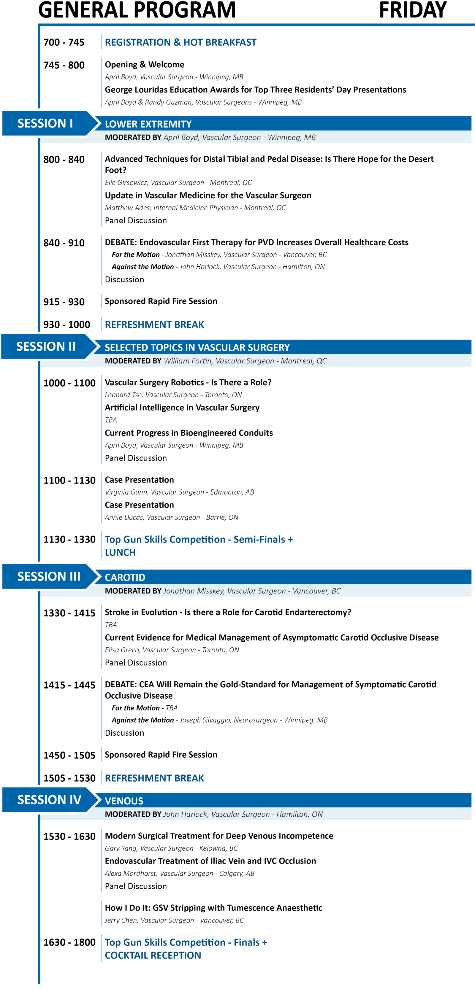 Friday Program Details