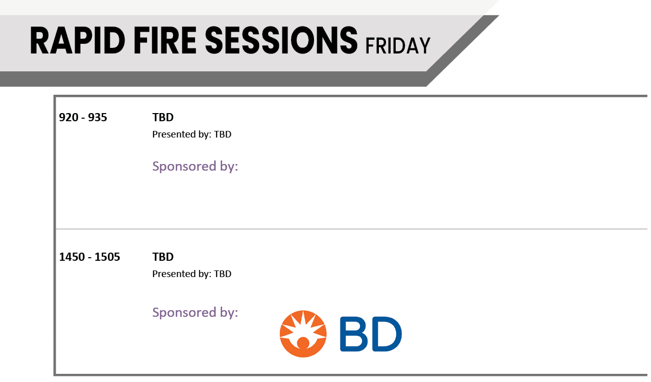 Friday Rapid Fire Sessions